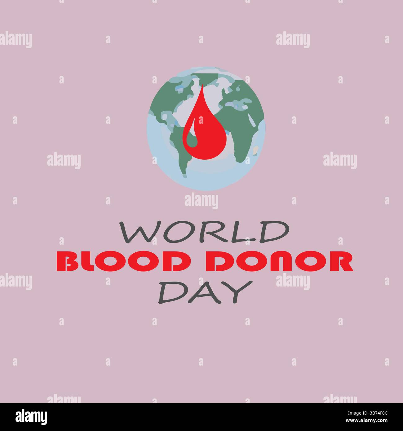 Festeggiate la giornata mondiale dei donatori di sangue con il nostro modello di social media EPS modificabile per le aziende. Design personalizzabile e professionale! Illustrazione Vettoriale