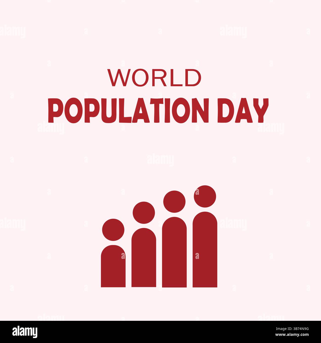 Concetto di crescita della popolazione, 11 luglio progettazione della giornata mondiale della popolazione per poster, banner o post sui social media. Illustrazione vettoriale. File EPS. Illustrazione Vettoriale