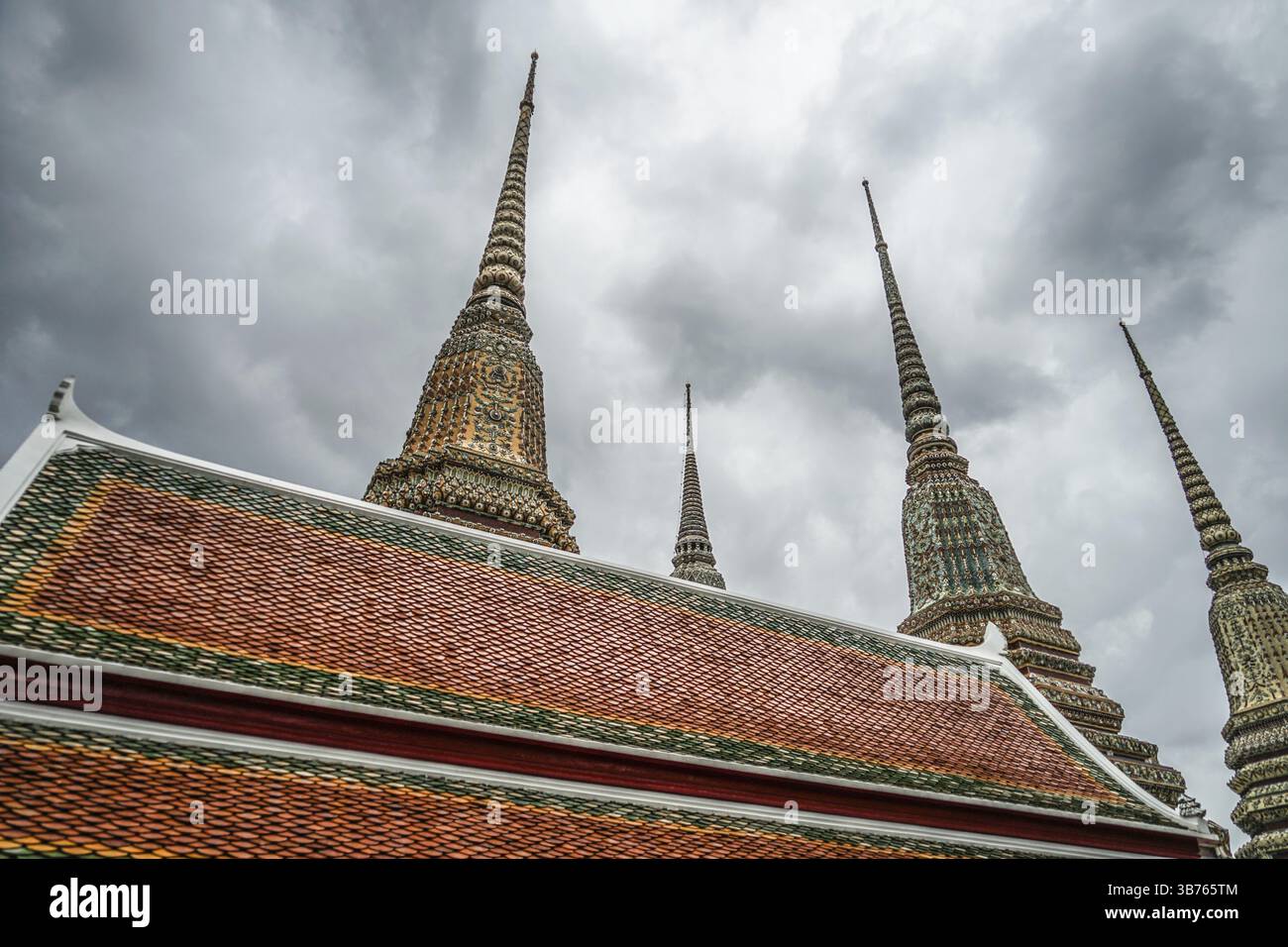Strutture religiose di Wat po (Tempio). Location delle riprese: Bangkok, Thailandia, Asia Foto Stock