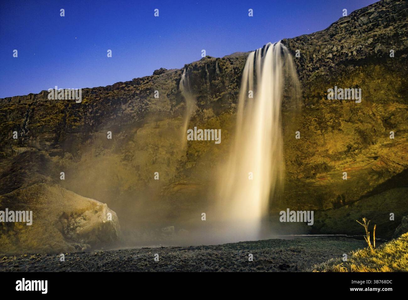 Seljalandsfoss della cascata Islanda. Luogo delle riprese: Islanda, Reykjavik Foto Stock