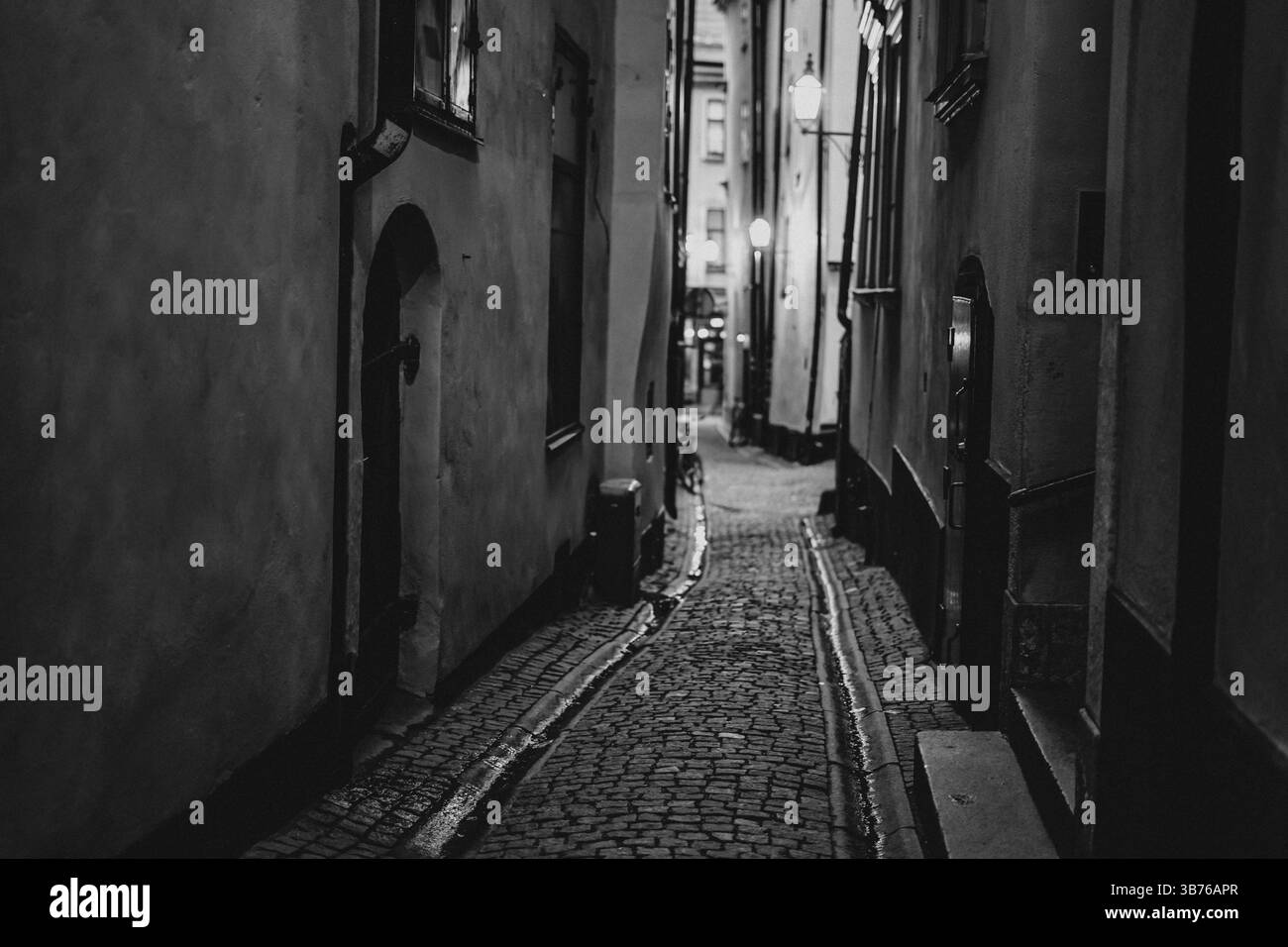 Gumlastan Old Town Alley (Stoccolma). Luogo di tiro: Svezia, Stoccolma Foto Stock