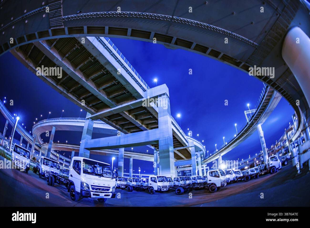 Bayshore Route Daikoku Junction (Tsurumi-ku, Yokohama City). Luogo di ripresa: Yokohama-città prefettura di kanagawa Foto Stock