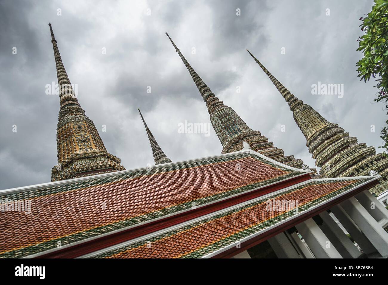 Strutture religiose di Wat po (Tempio). Location delle riprese: Bangkok, Thailandia, Asia Foto Stock
