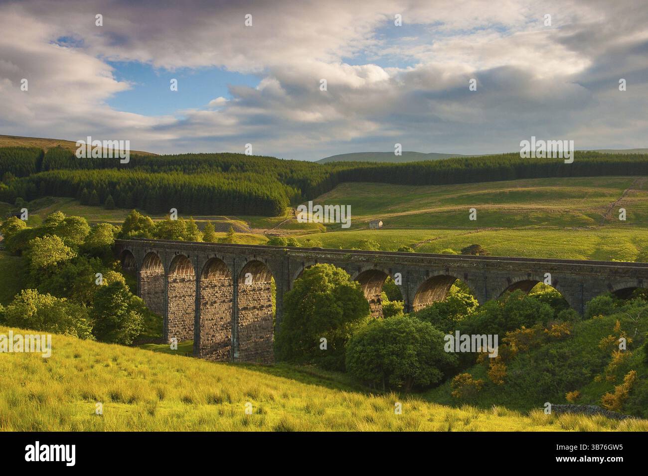 Famoso Viadotto Dent Head nello Yorkshire Dales National Park in Gran Bretagna Foto Stock