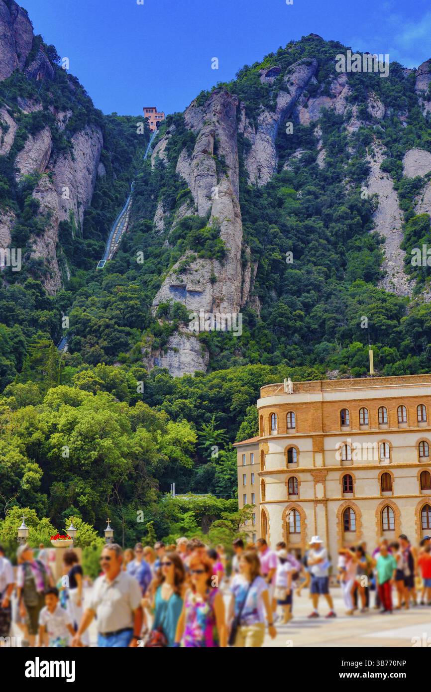 Monte di Monserat (Barcellona). Luogo di ripresa: Spagna, Barcellona Foto Stock