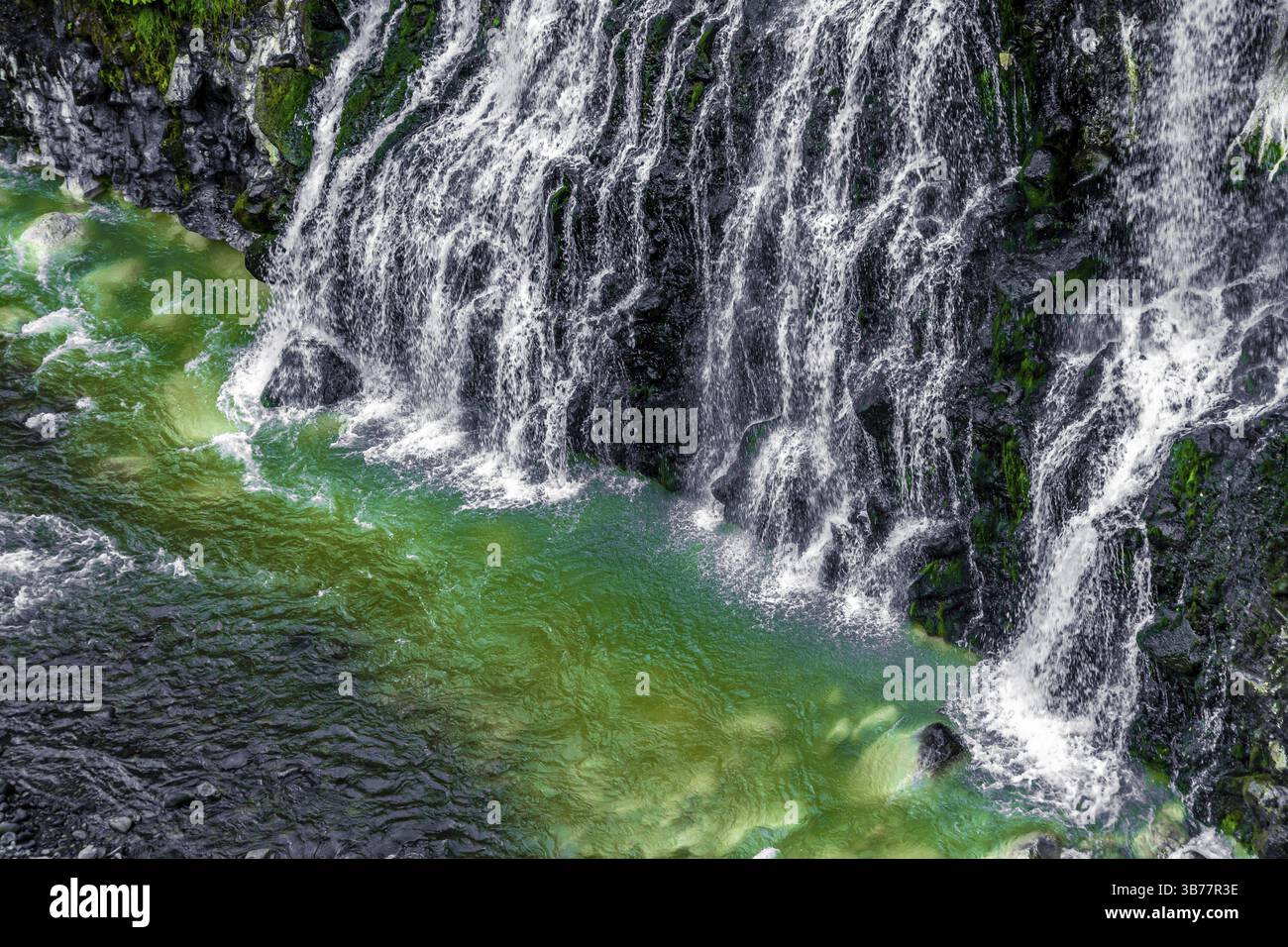 Cascate di Whitebeard (Biei -cho, Hokkaido). Luogo delle riprese: Biei -cho, Hokkaido Foto Stock