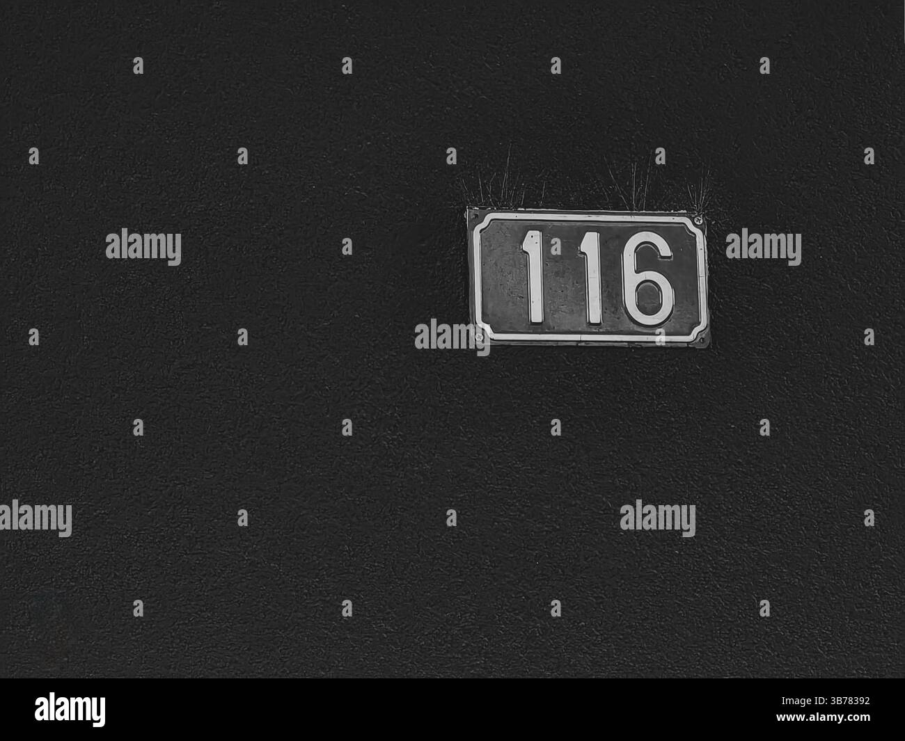 Numero 116, sulla piastra metallica: Silent Geometry Foto Stock