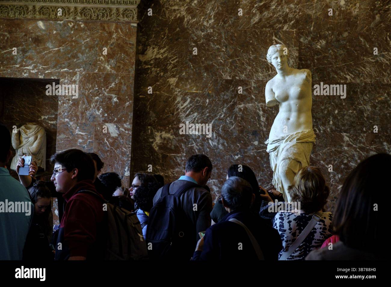 Venere di Milo, Museo del Louvre, Museo Nazionale di Francia, Parigi, Francia, Europa occidentale, Europa Foto Stock