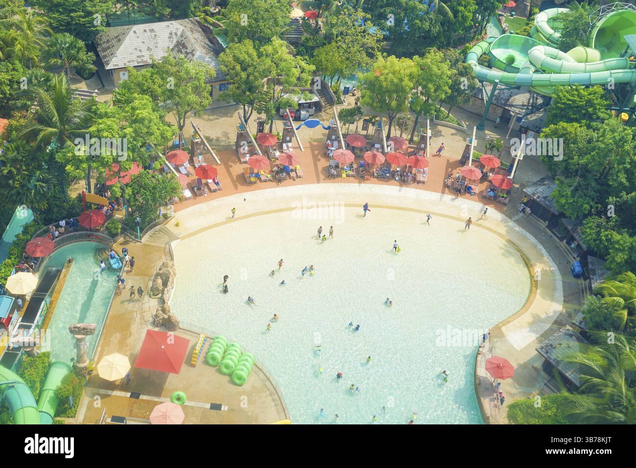 Singapore Sentosa Island Landscape (resort). Luogo di ripresa: Singapore Foto Stock