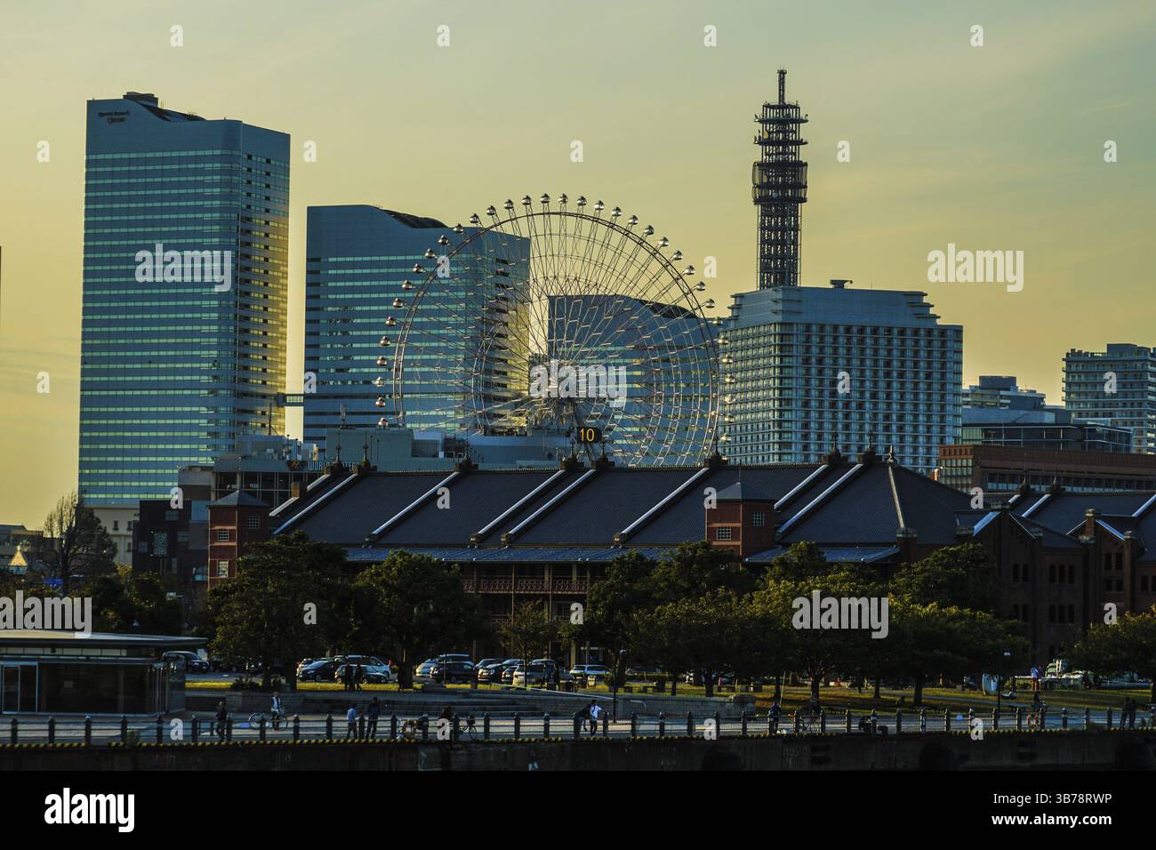 Yokohama Minato Mirai del paesaggio (2018). Luogo di tiro: Yokohama-città prefettura di kanagawa Foto Stock