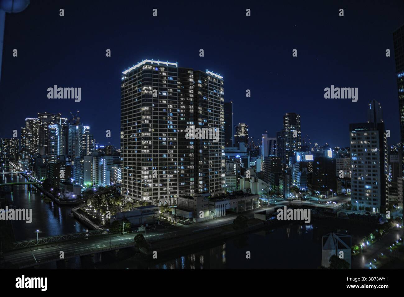 Grattacieli visibili dal Minato-ku, Tokyo. Luogo di tiro: Area metropolitana di Tokyo Foto Stock