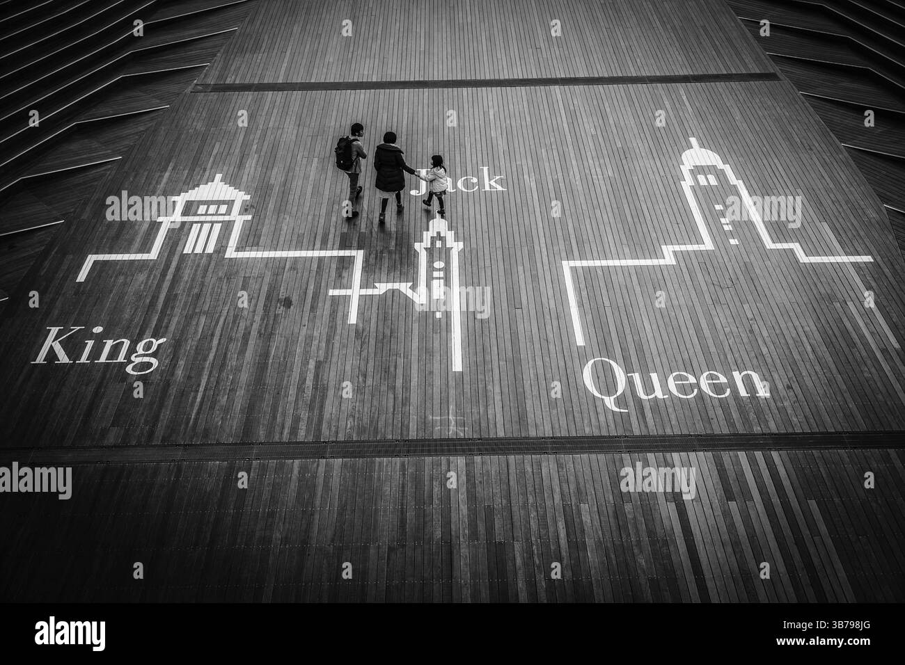 Paesaggio di Osanbashi. Luogo di tiro: Sendai, Prefettura di Miyagi Foto Stock