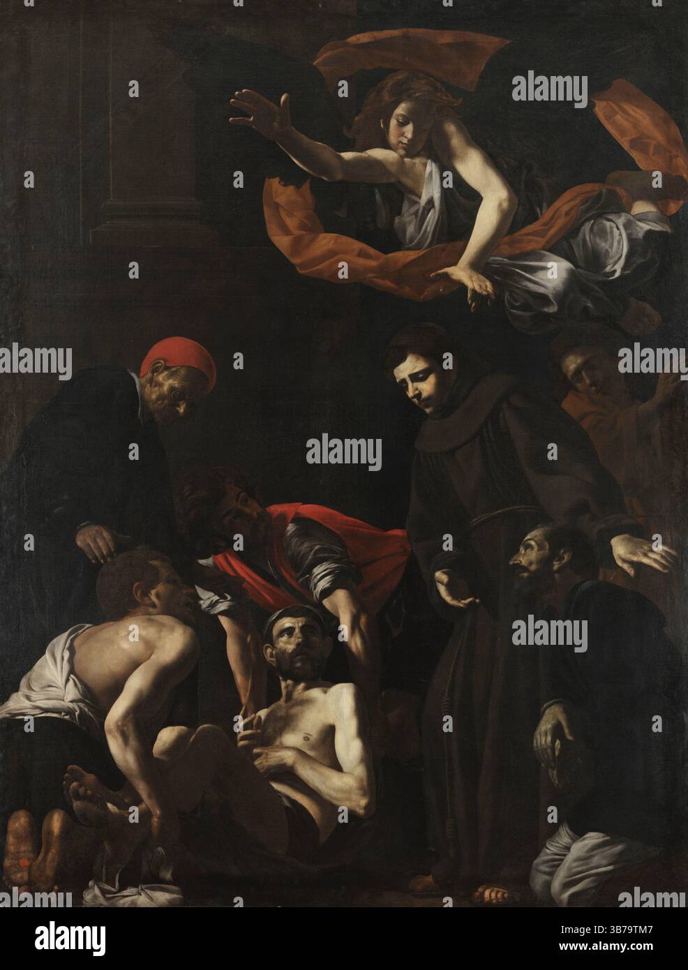 Il miracolo di Sant'Antonio da Padova. Museo: Museo di Capodimonte, Napoli. AUTORE: GIOVANNI BATTISTA CARACCIOLO. Foto Stock