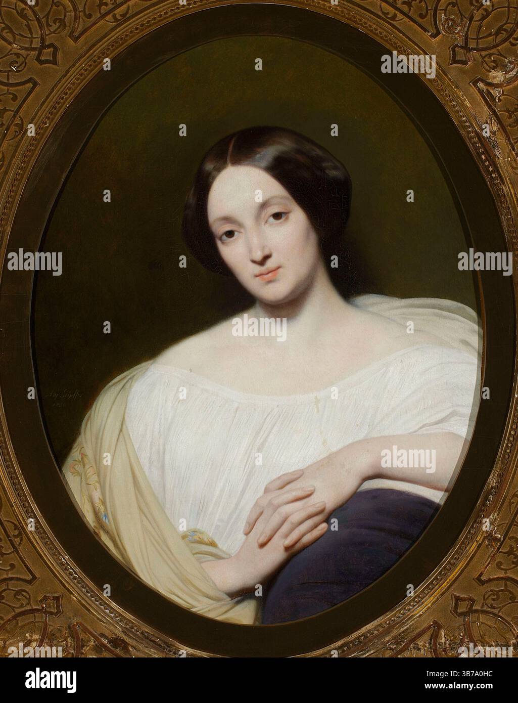 Ritratto della contessa Katarzyna Potocka (1825-1907), nata Branicka. Museo: Muzeum Narodowe, Varsavia. Autore: ARY SCHEFFER. Foto Stock