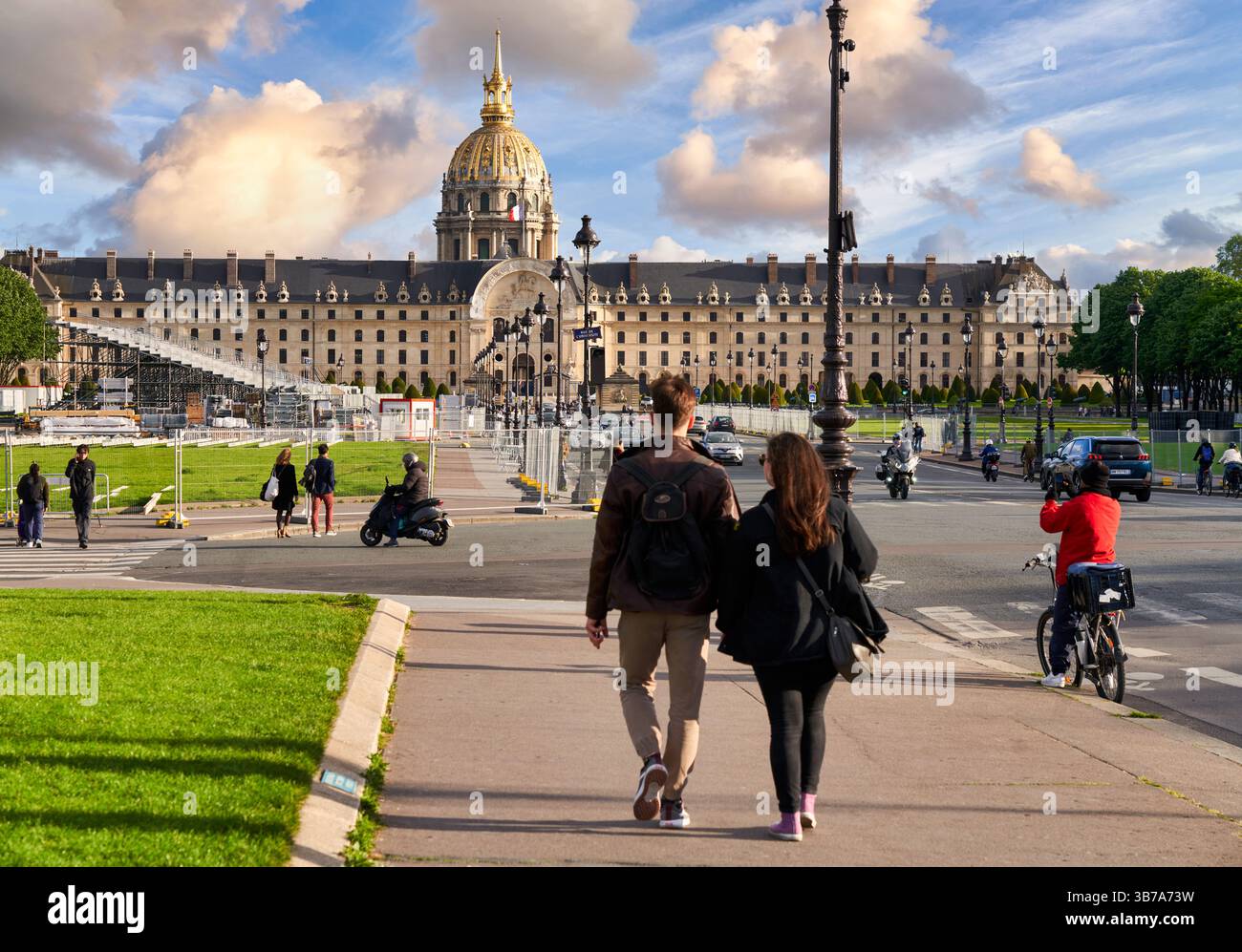 Hôtel des Invalides, Esplanade des Invalides, Parigi, Francia Foto Stock