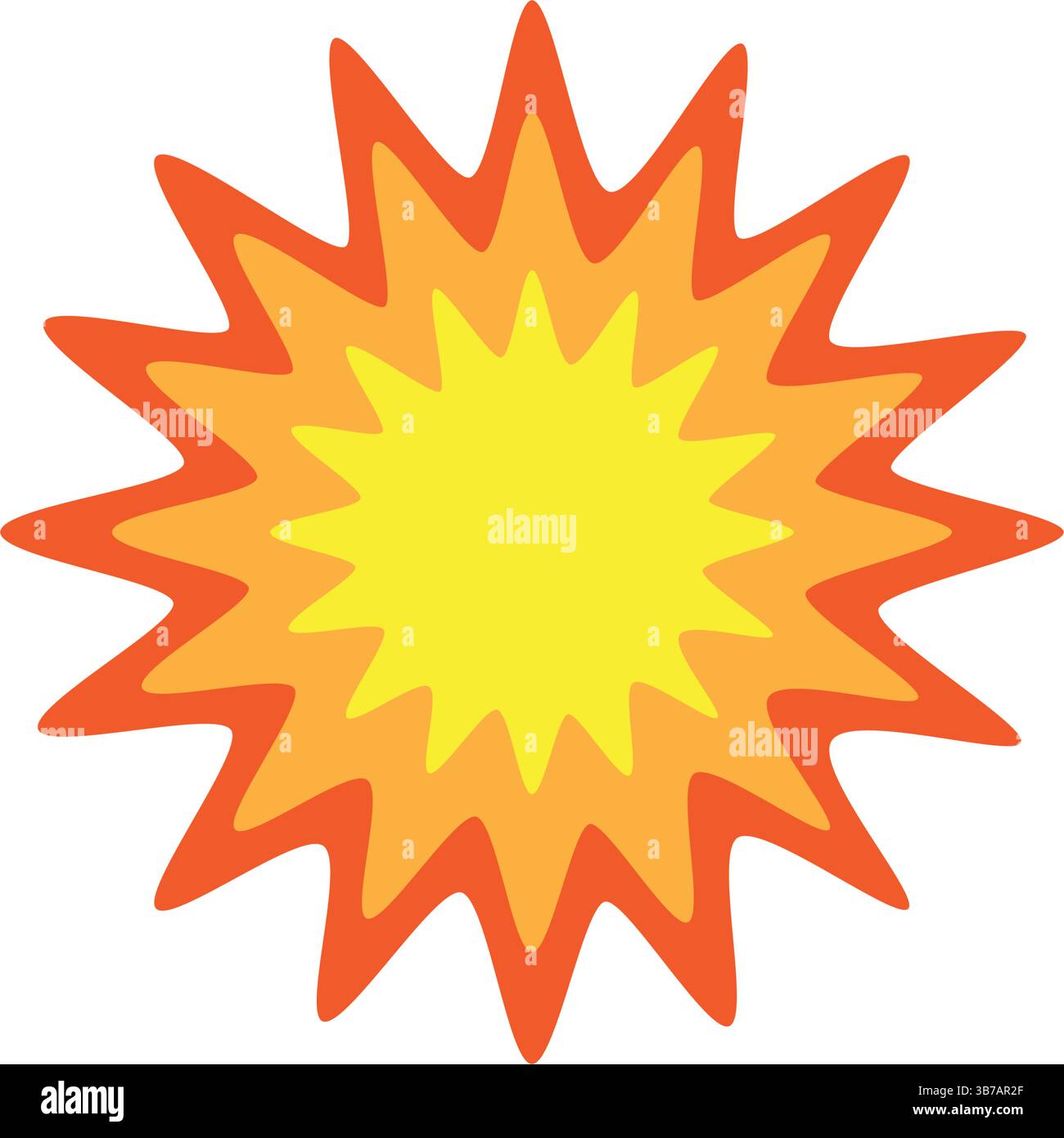 Icona di bombardamento e tiro. Icona esplosione. Vettore. Illustrazione Vettoriale