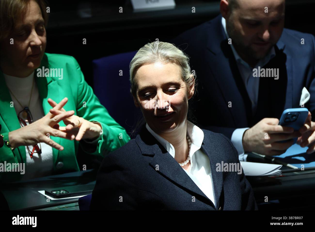 Alice Weidel und Beatrix von Storch AfD vor der Abstimmung für den ...