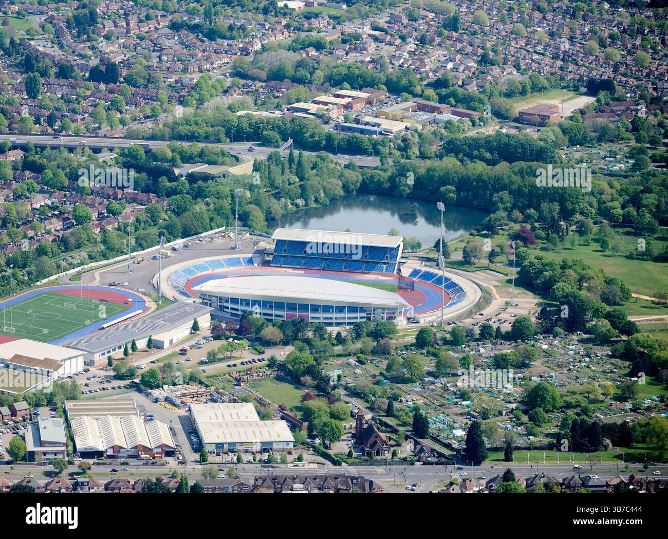 Alexander Athletics Stadium, Birmingham, West Midlands, Inghilterra, Regno Unito Foto Stock