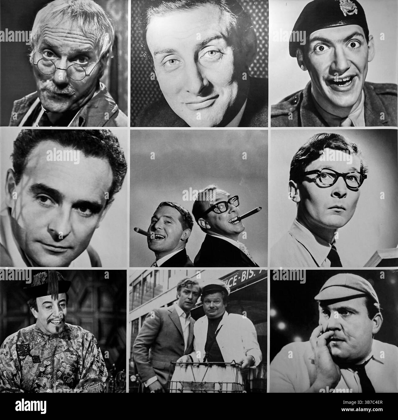 Fotografie d'epoca di comici britannici e star del cinema Foto Stock