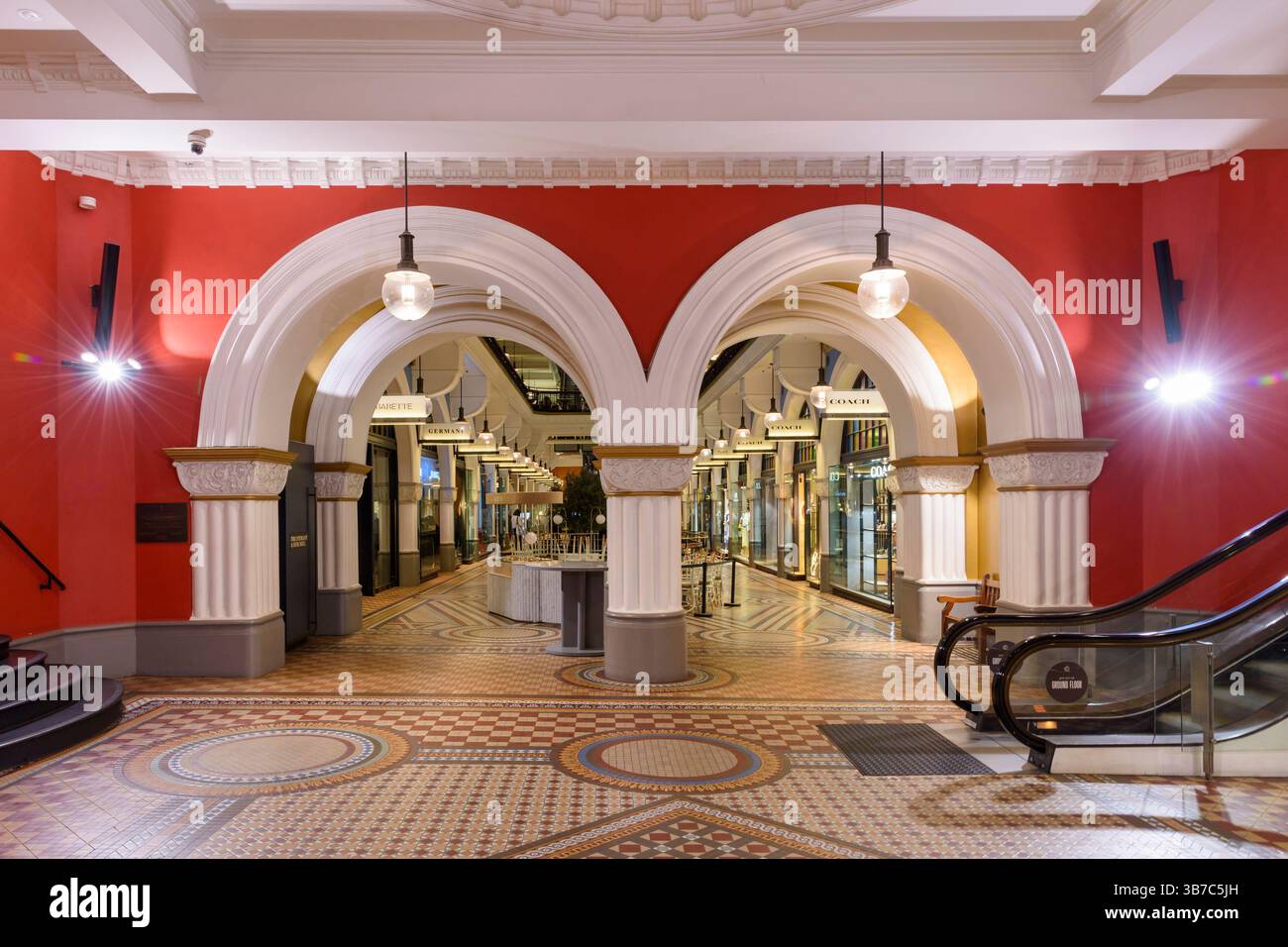 Interno del Queen Victoria Building nel CBD di Sydney, New South Wales, Australia Foto Stock