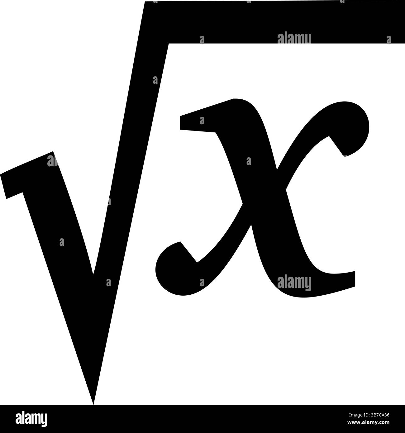 Silhouette nera Math Square Vector Illustrazione Vettoriale