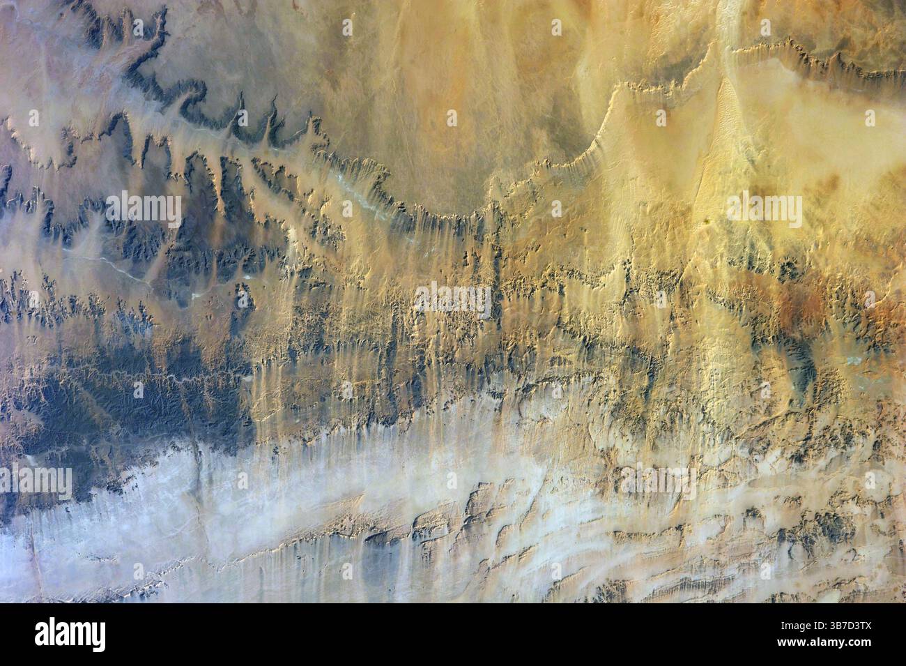 Modelli di superficie della terra visti dallo spazio Foto Stock