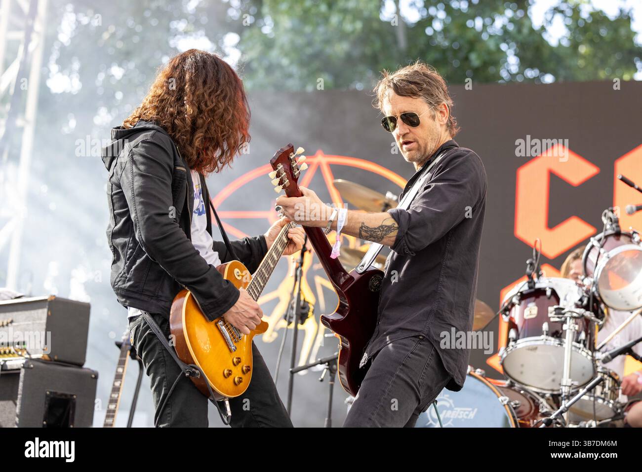24 maggio 2024, Napa, California, Stati Uniti: BRANT WOODS e l'artista ospite CHRIS SHIFLETT di Chevy Metal durante il BottleRock Music Festival di Napa, California (immagine di credito: © Daniel DeSlover/ZUMA Press Wire) Foto Stock