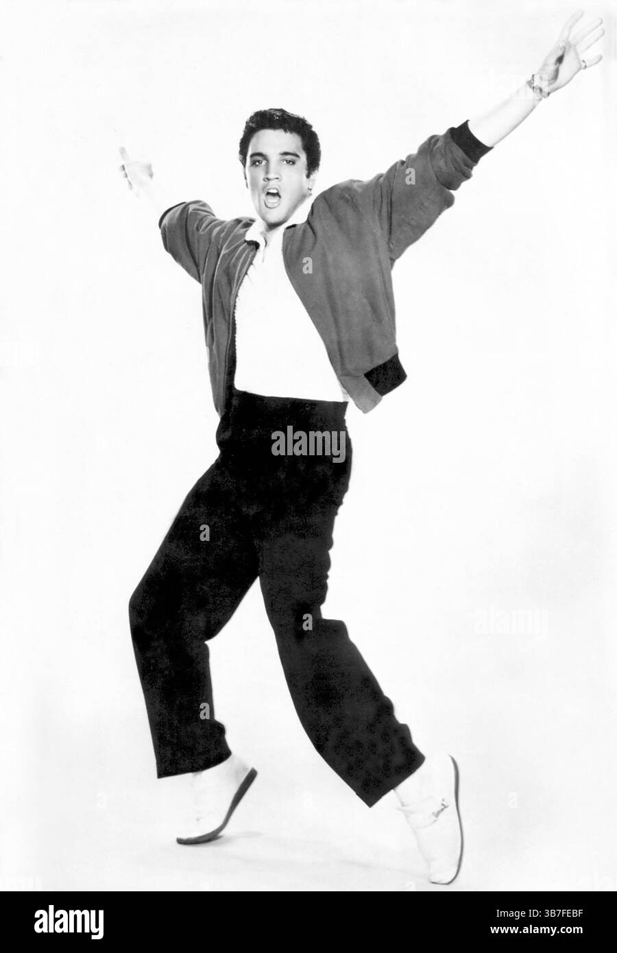 Elvis Presley, Jailhouse Rock, foto pubblicitaria 1957 Foto Stock