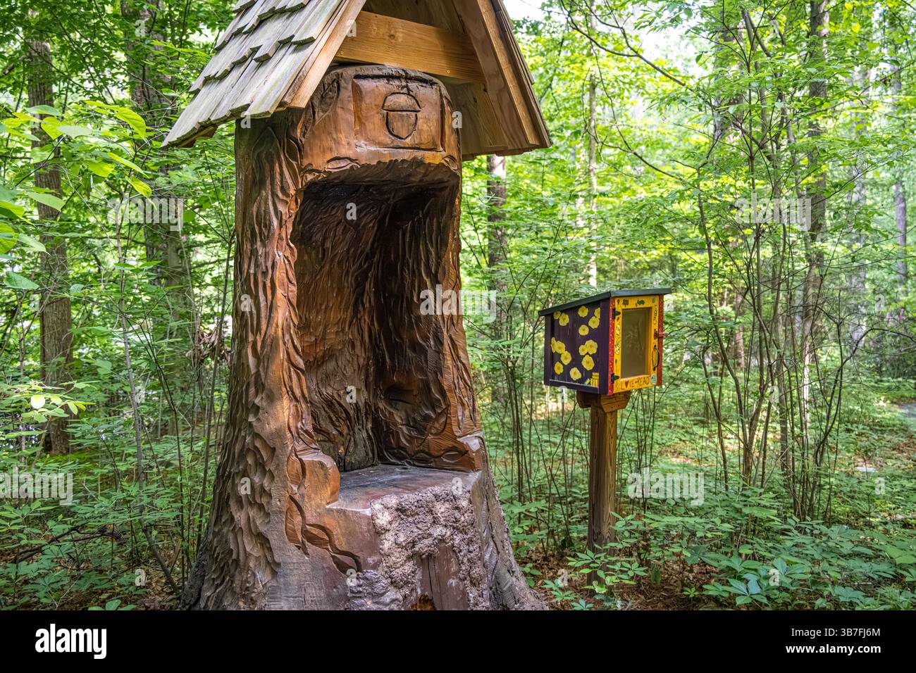 Little Tree Library nella proprietà Swan House presso l'Atlanta History Center a Buckhead, Atlanta, Georgia. (USA) Foto Stock