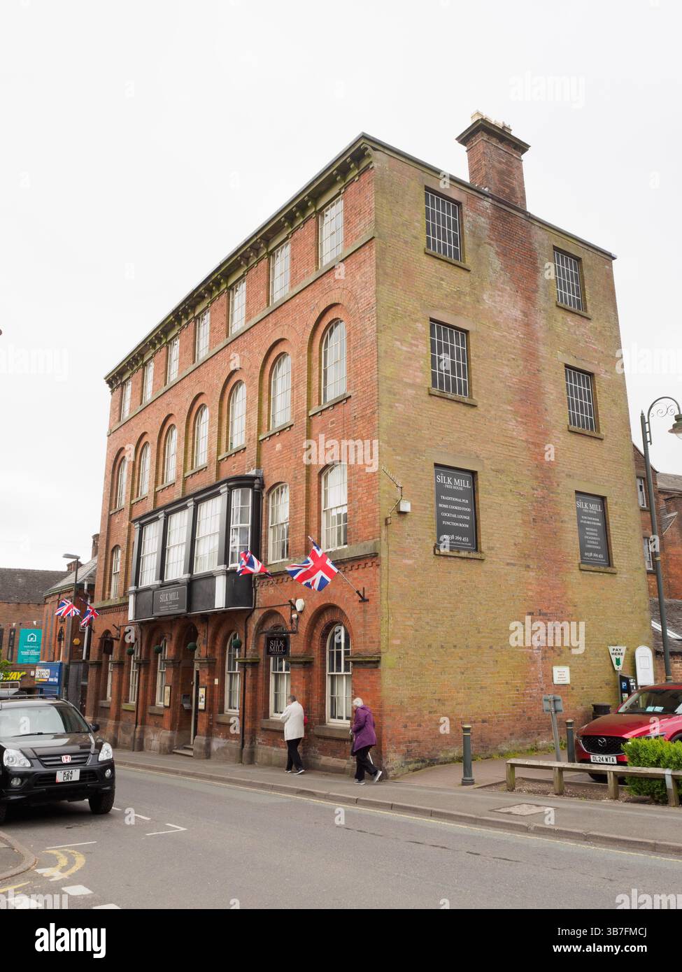 Il Silk Mill Leek Foto Stock