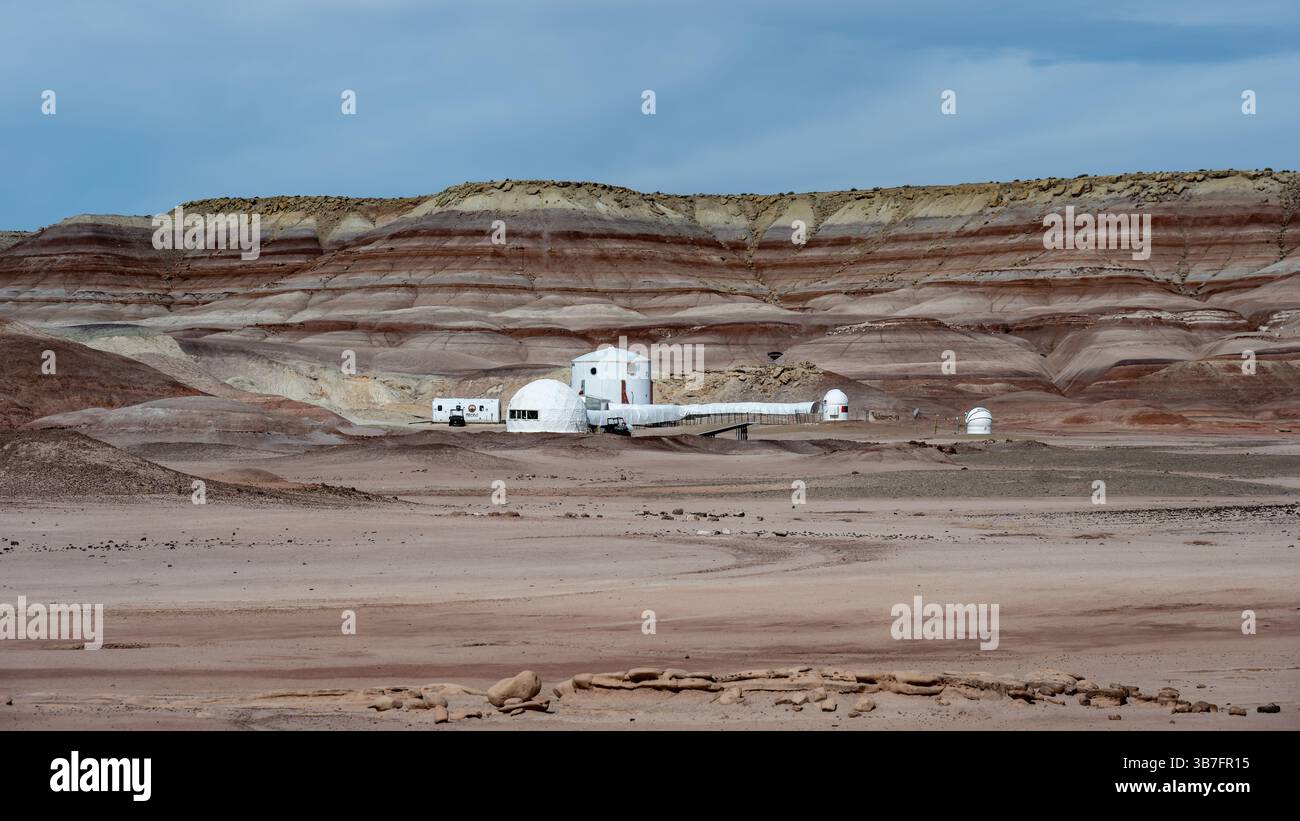 Mars Desert Research Station, San Rafael Swell, vicino Hanksville, Utah. Foto Stock