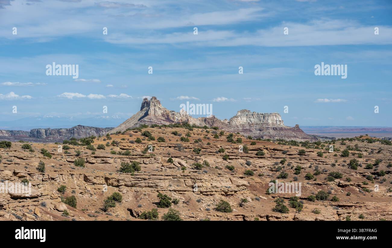Temple Mountain, San Rafael Swell, vicino Hanksville, Utah Foto Stock