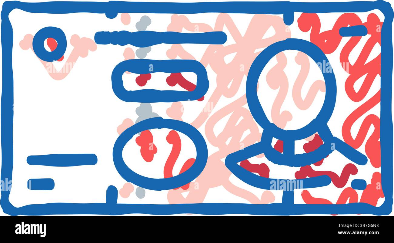 illustrazione dell'icona yuan cny doodle Illustrazione Vettoriale