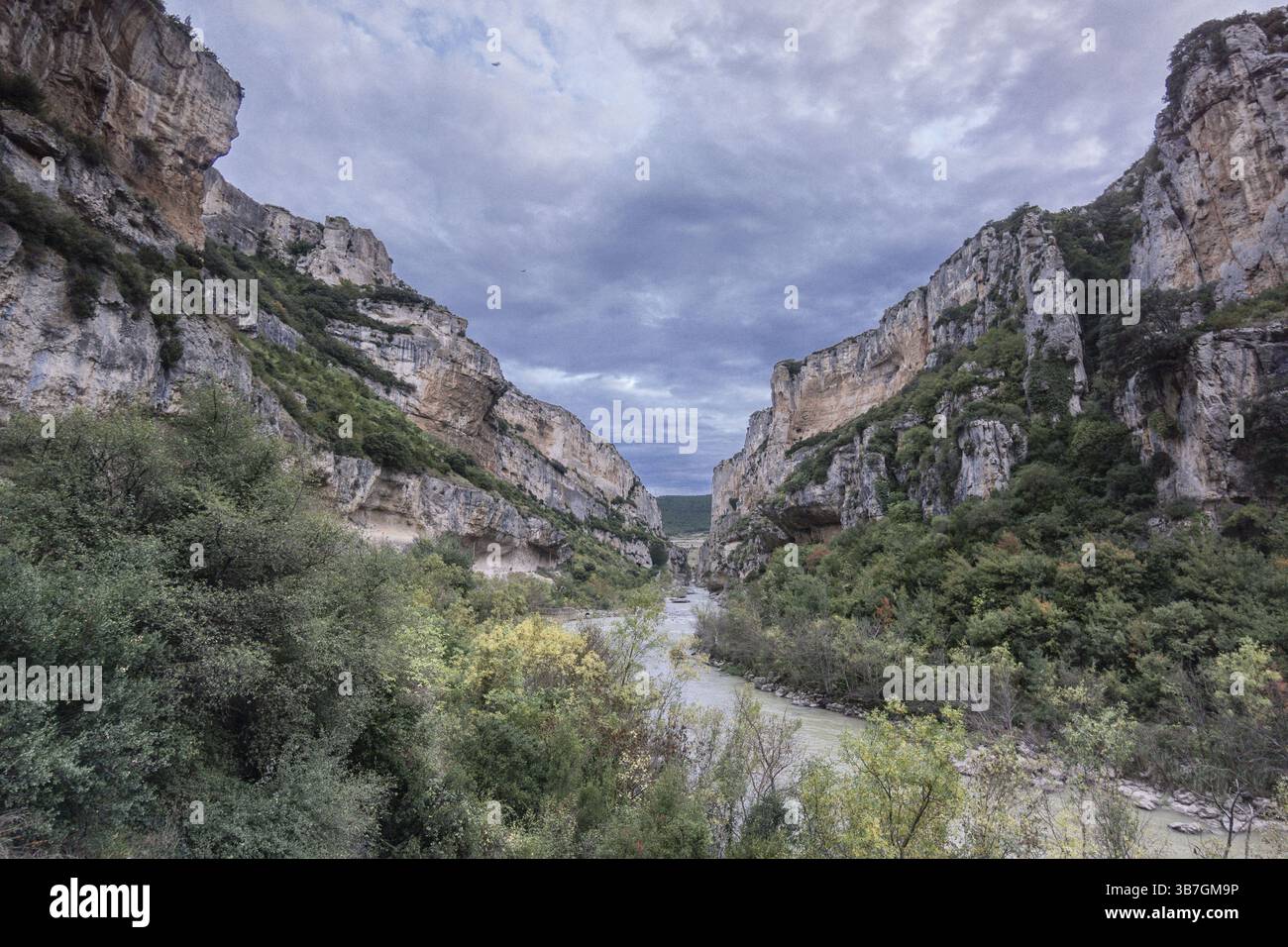 Foz de Lumbier, comunidad foral de Navarra, Spagna, Europa Foto Stock