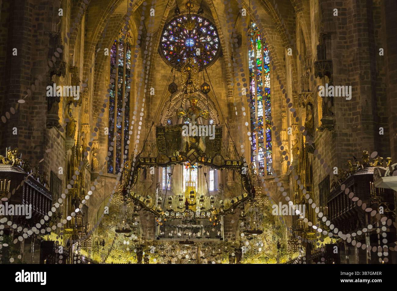 Misa en la catedral, Festa De l'Estandart, festa civico-religiosa nella conquista cristiana della città, è commemorata da re Jaume i a dicembre Foto Stock