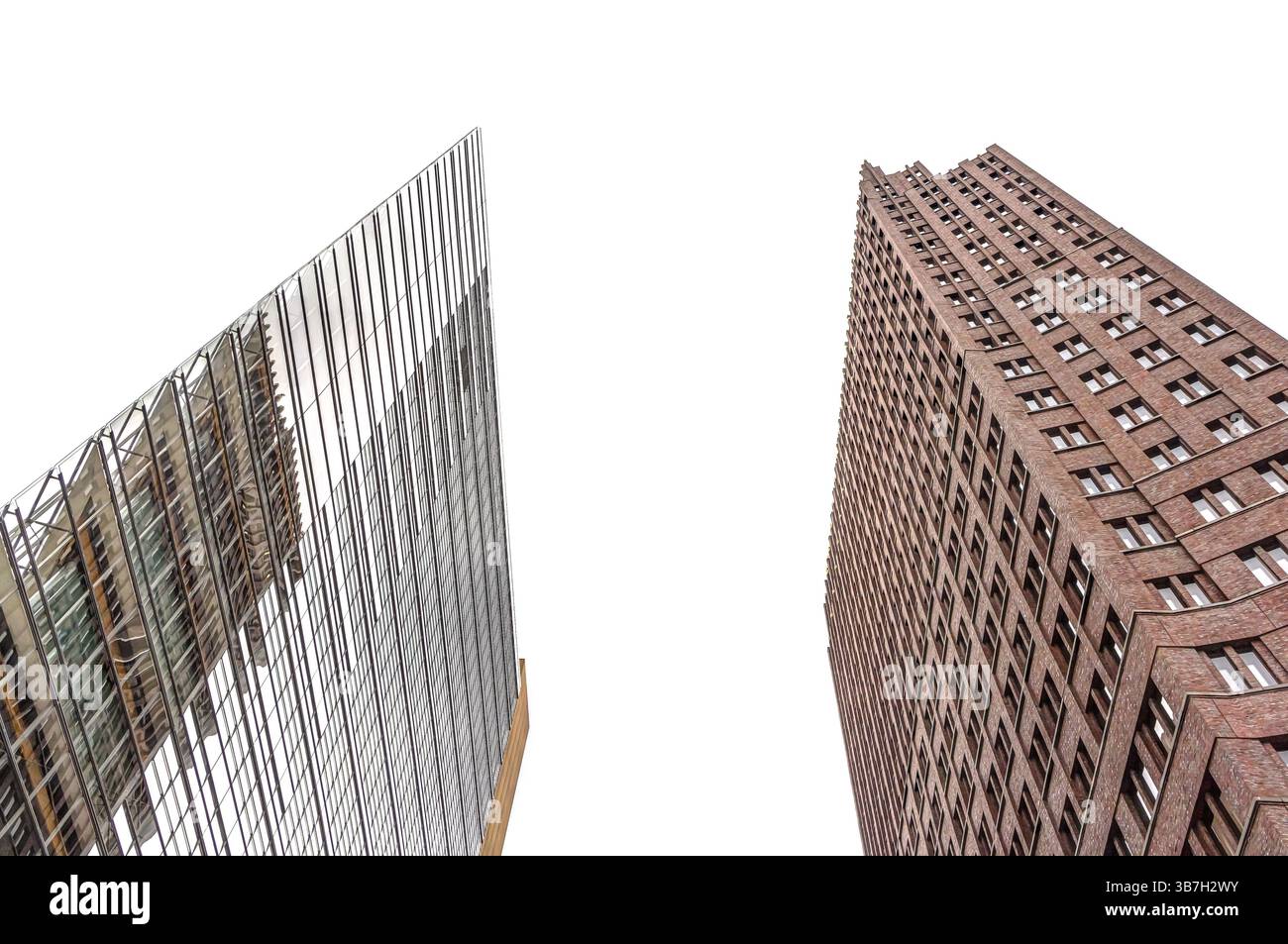 Architettura moderna degli edifici per uffici a Berlino Foto Stock