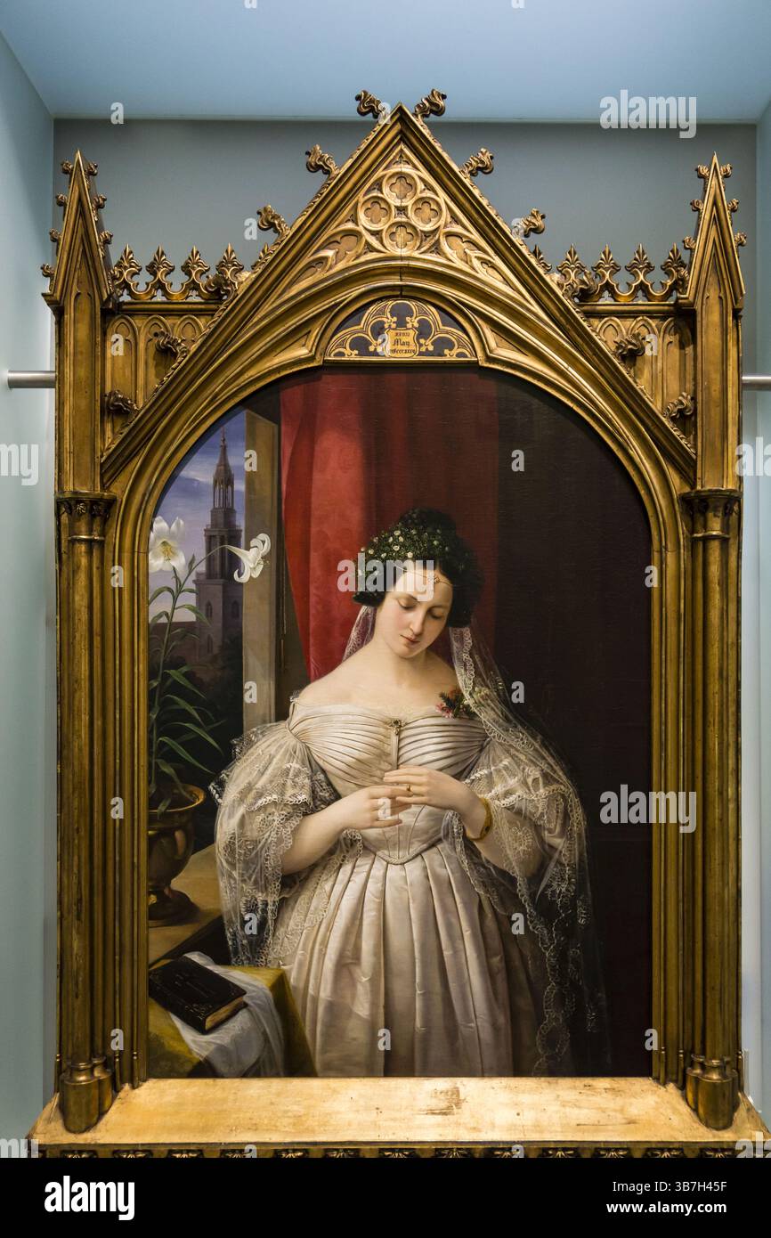 Albertine Mendelssohn Bartholdy, obra de August Theodor Kaselowsky, Museo Judio de Berlin, Berlino, Alemania Foto Stock