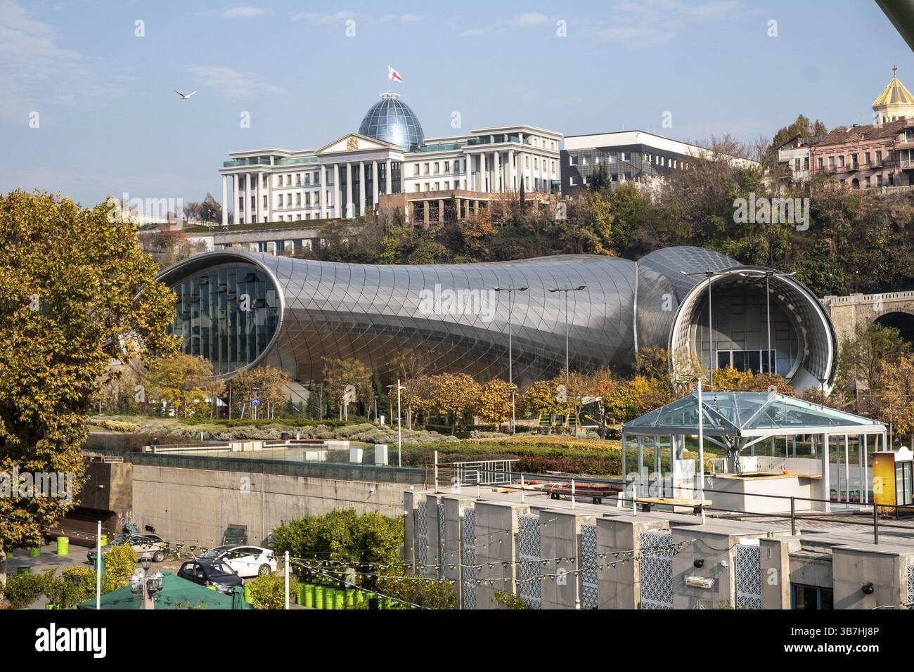Rike Music Theatre and Exhibition Hall a Tbilisi Foto Stock