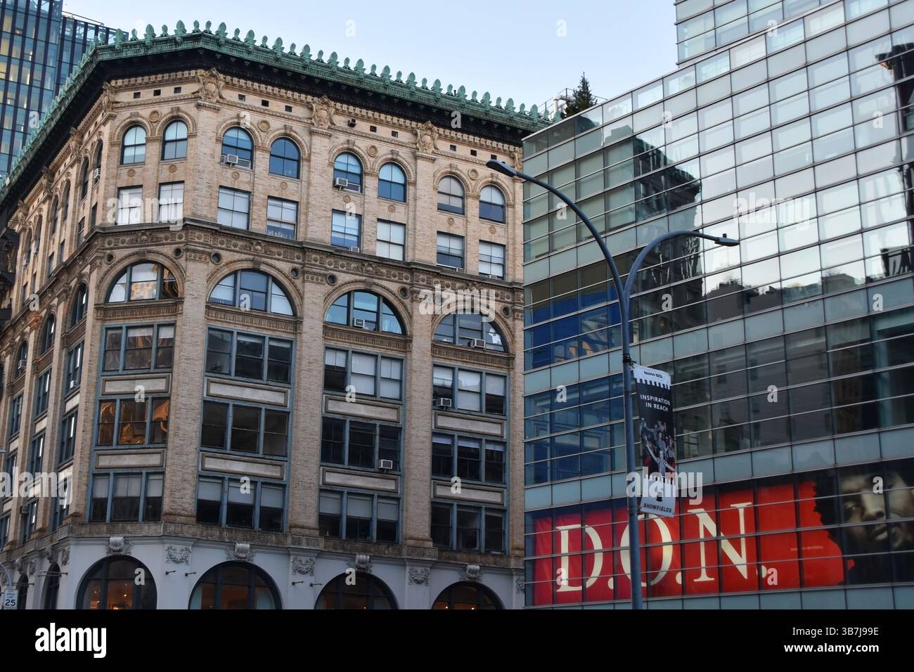 Un'atmosfera da viaggio a Manhattan Foto Stock