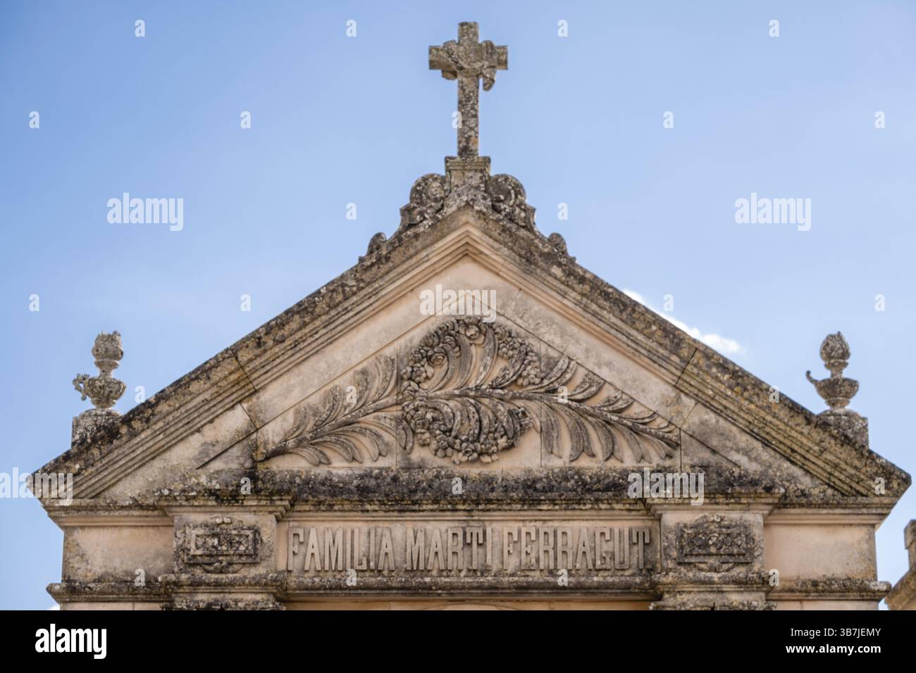 Pantheon della famiglia Marti Ferragut, cimitero di Santa Margalida, Maiorca, Isole Baleari, Spagna, Europa Foto Stock