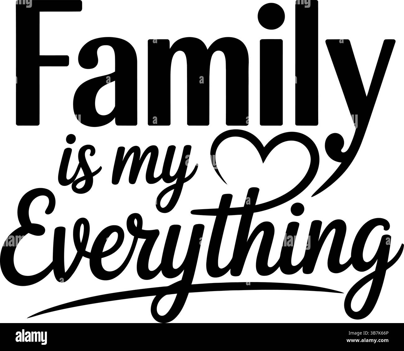 Design svg per la famiglia Illustrazione Vettoriale