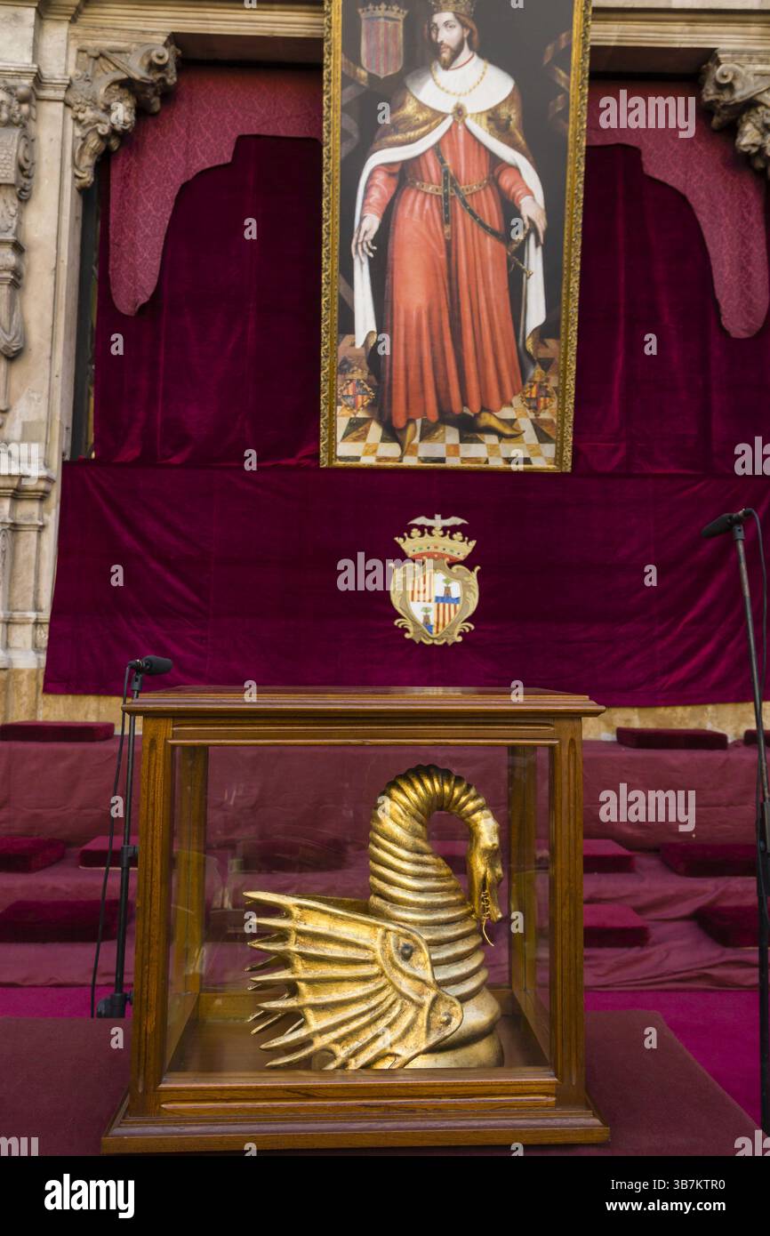 Festa De l'Estonart, festa civico-religiosa nella conquista cristiana della città è commemorata dal re Jaume i il 31 dicembre 1229. Palma, Majo Foto Stock