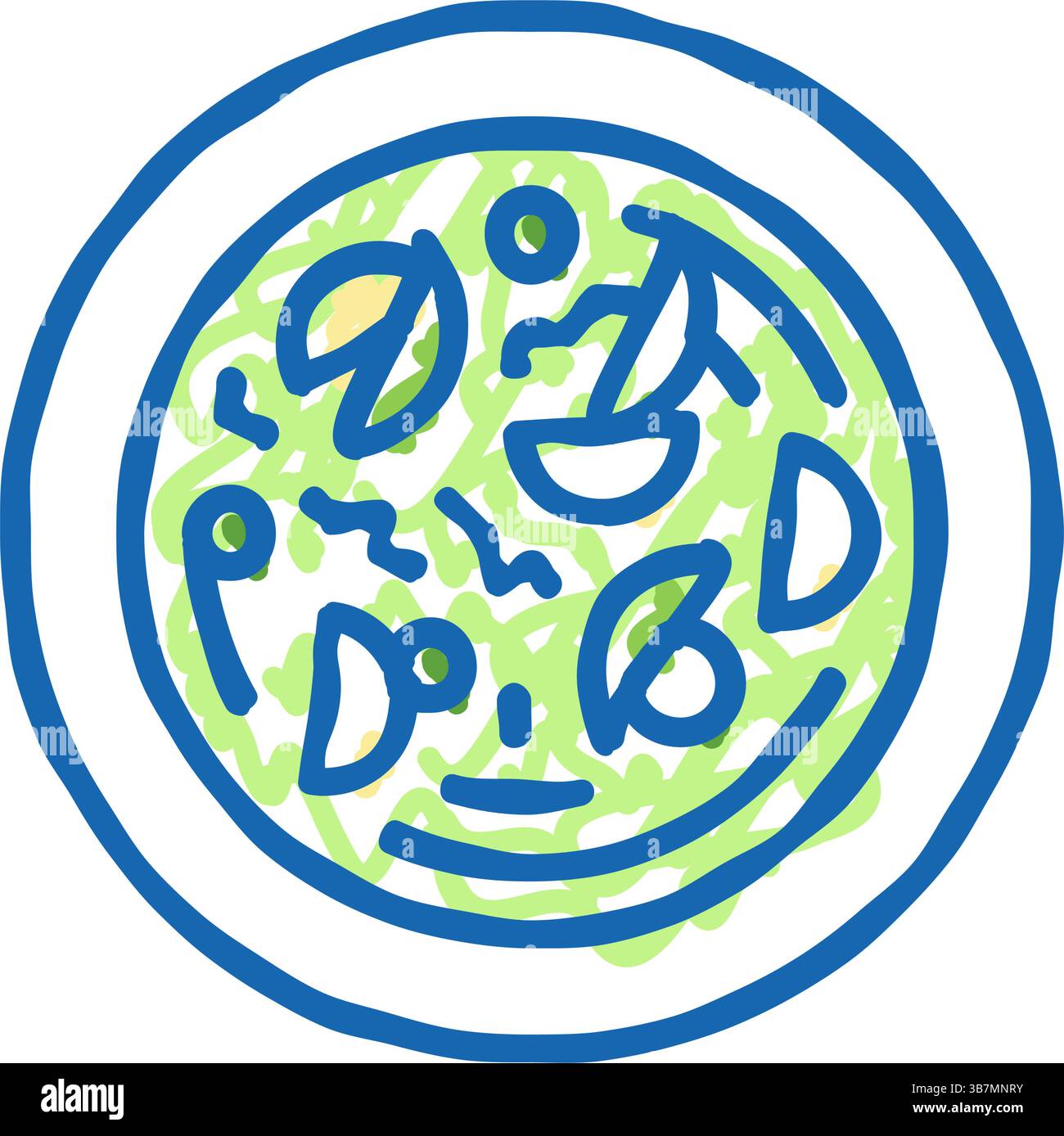 illustrazione dell'icona del cavolo della zuppa Illustrazione Vettoriale