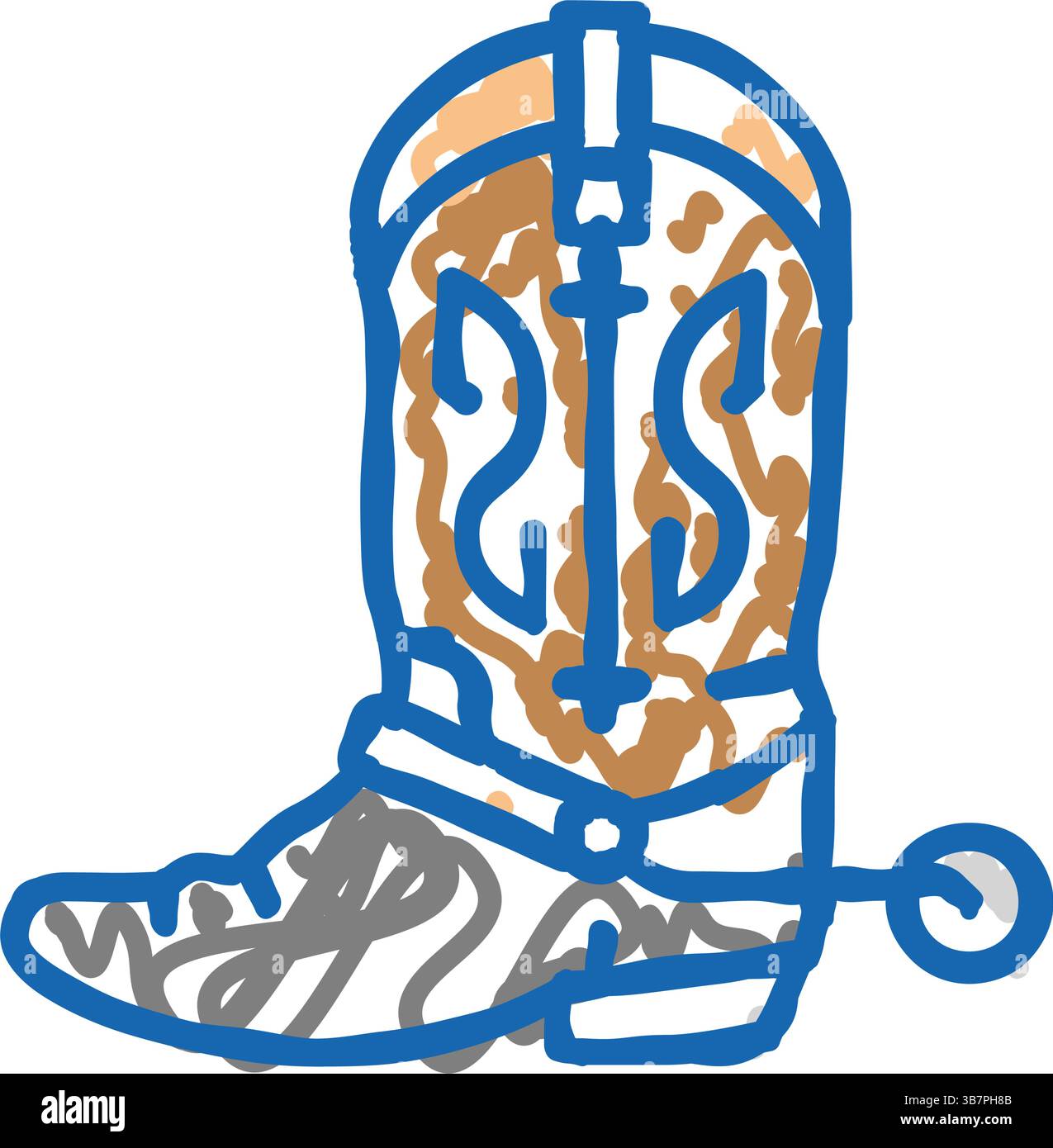 illustrazione dell'icona di avvio rétro Illustrazione Vettoriale