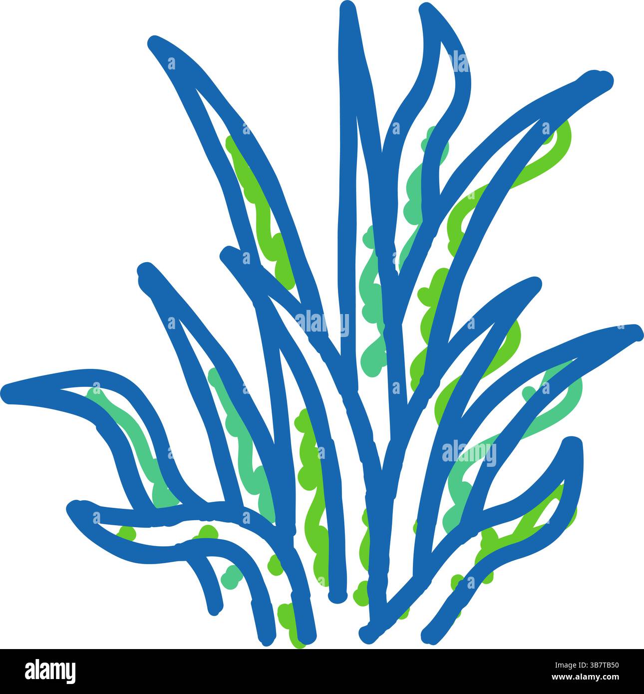 illustrazione dell'icona a forma di spada a catena pigmeo Illustrazione Vettoriale