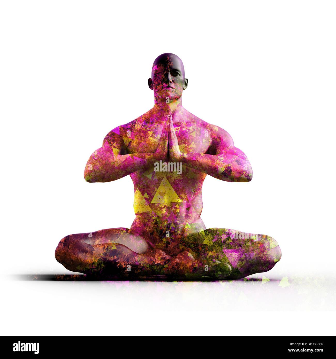 Crescita spirituale guarigione olistica astratto sfondo Wallpaper Foto Stock