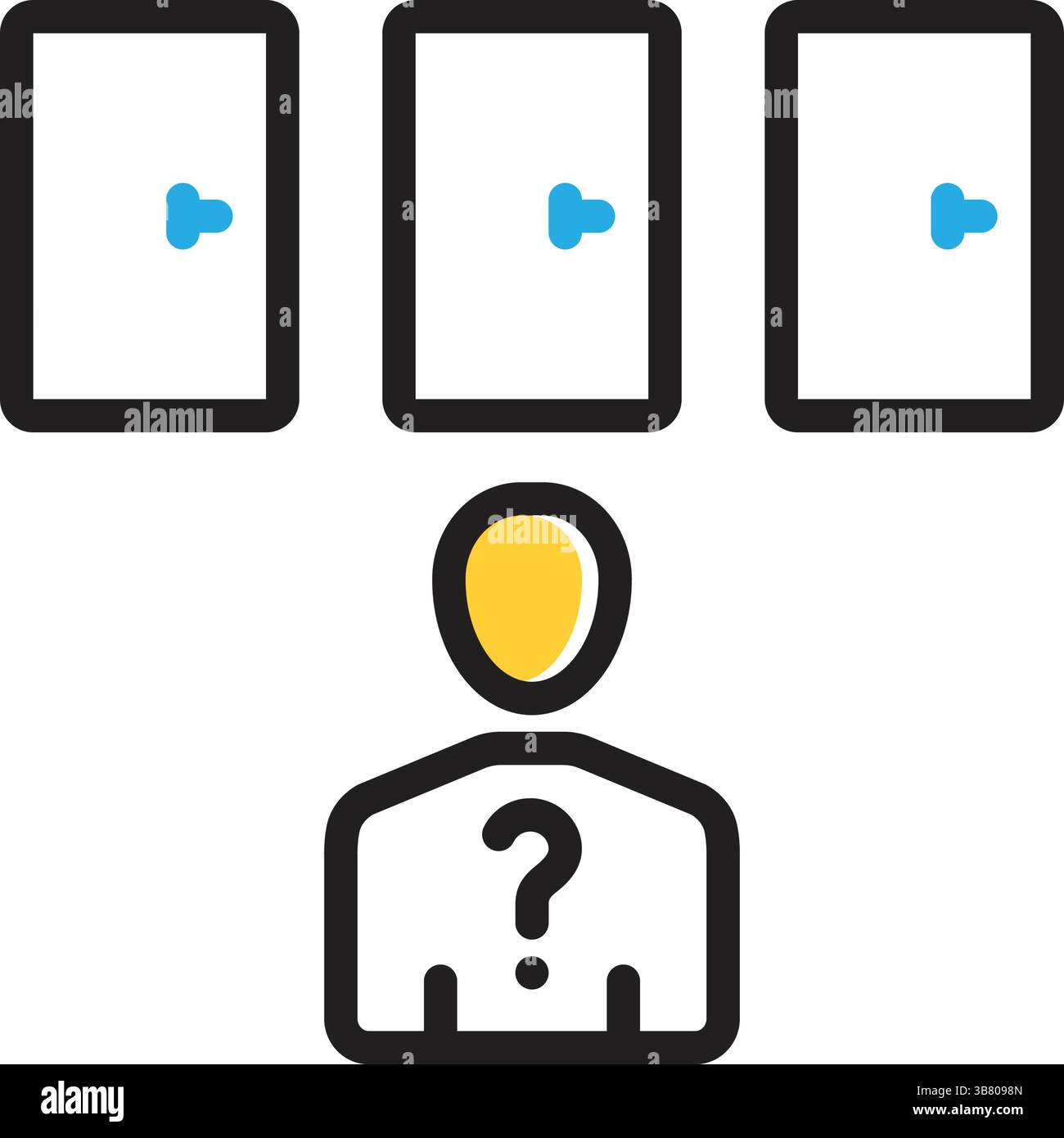 Icona per opzione, scelta razionale Illustrazione Vettoriale