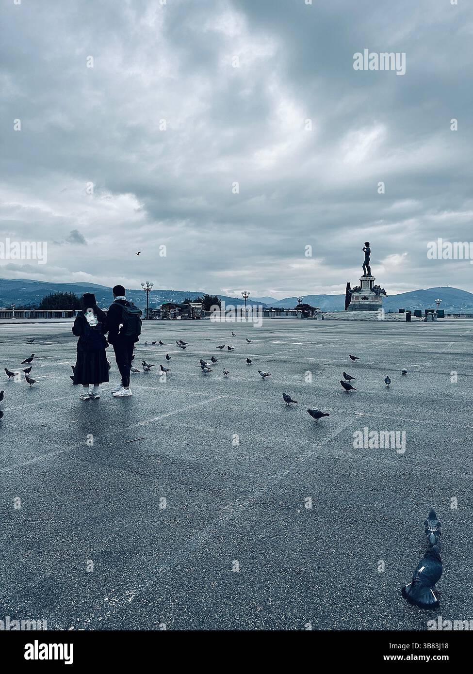 Piazzale Michelangiolo Firenze Foto Stock