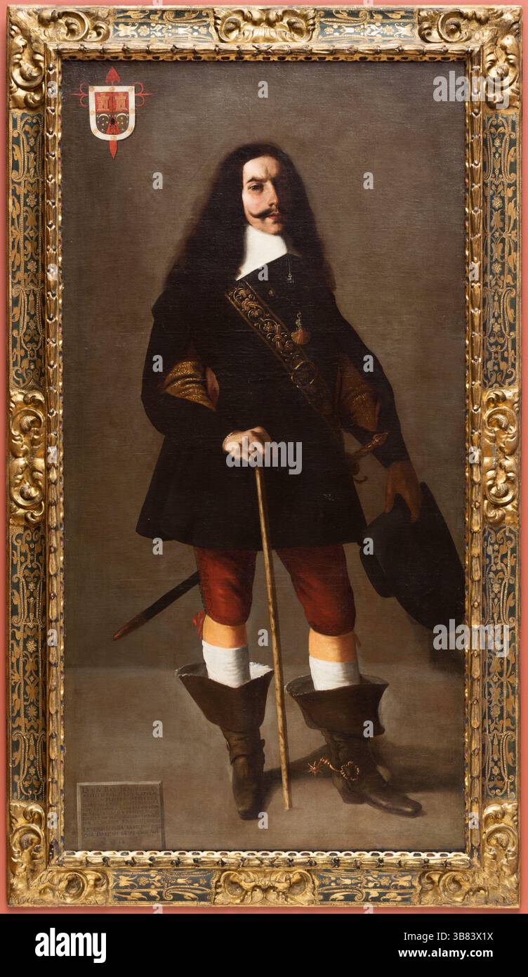 Don Juan Bazo de Moreda. Francisco de Zurbarán. circa 1655. Foto Stock