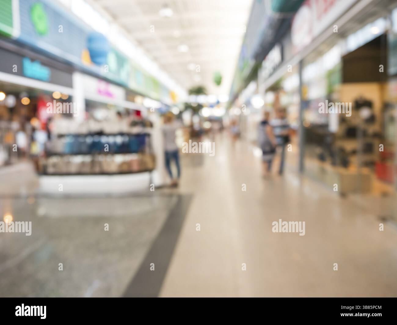 Astratto offuscato centro commerciale hall come sfondo Foto Stock